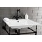 Fauceture Continental 25"x22" Ceramic Vanity Top W/ Integrated Basin 1H, White LBT252271 - alternate 3
